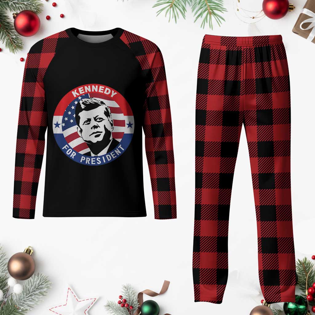 John F Kennedy US President American History Plaid Pajama Set TS14 Buffalo Plaid Print Your Wear