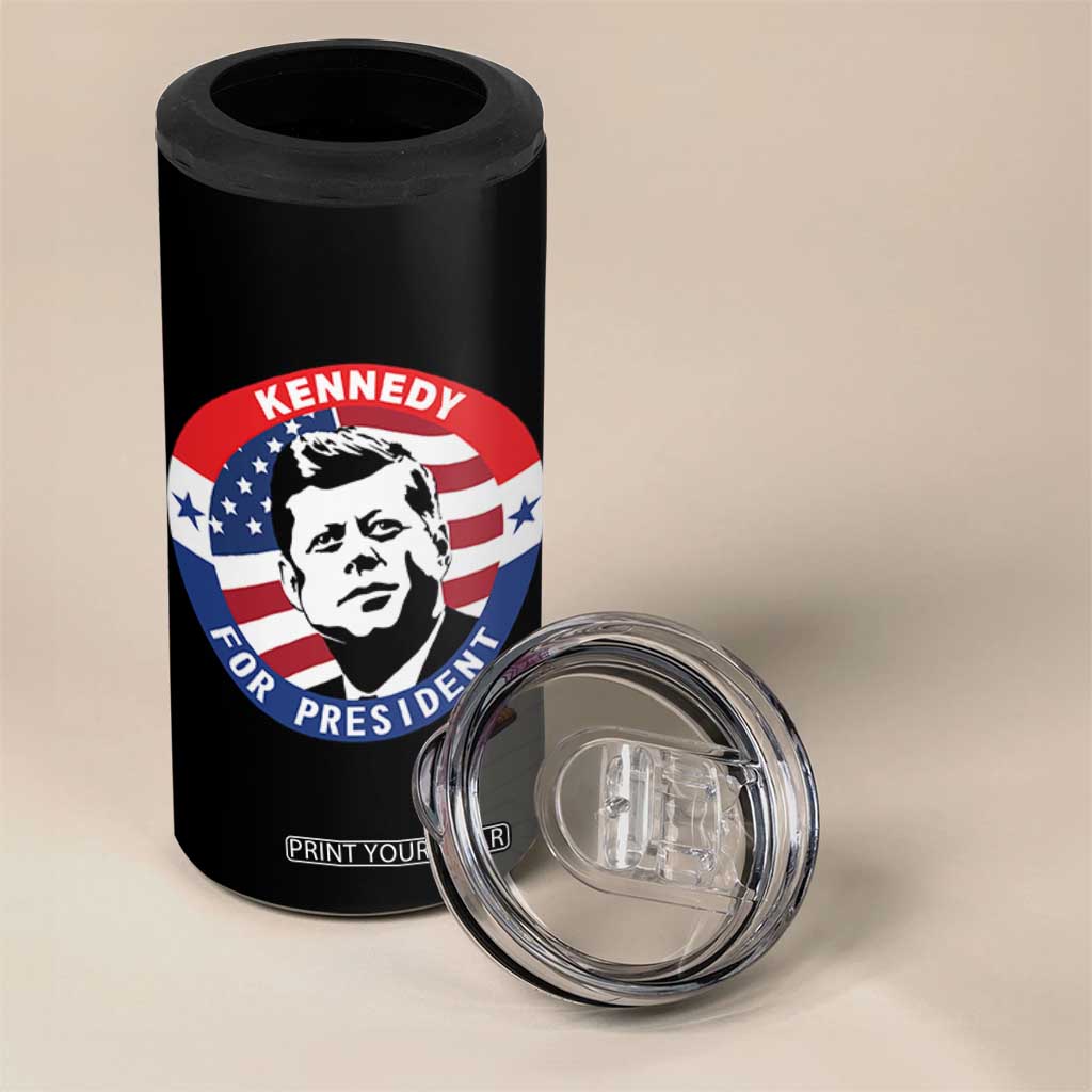 John F Kennedy US President American History 4 in 1 Can Cooler Tumbler TS14 Print Your Wear