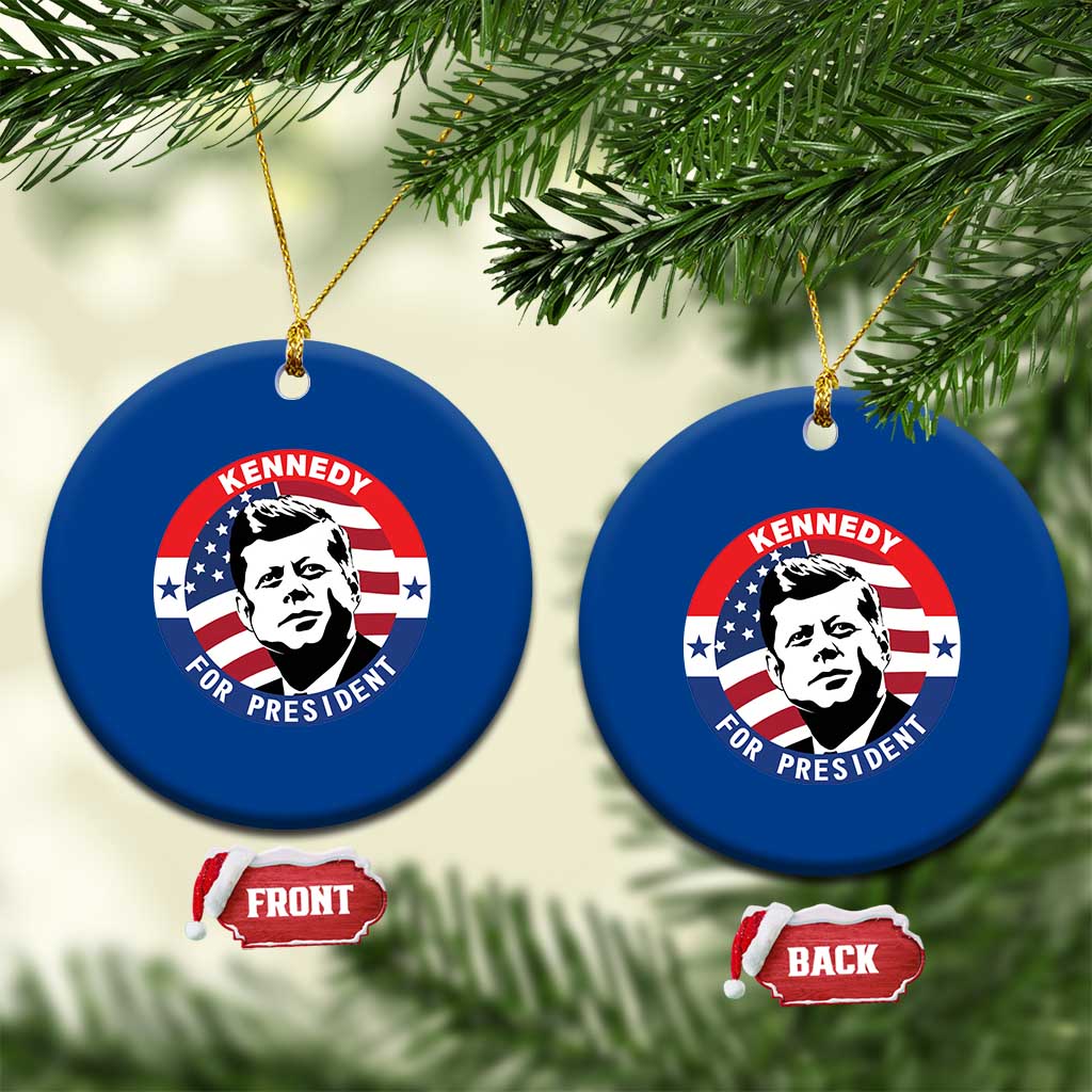 John F Kennedy US President American History Ceramic Ornament TS14 1pc Blue Print Your Wear