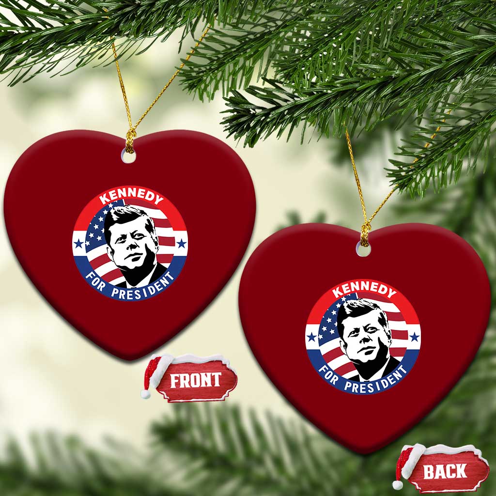 John F Kennedy US President American History Ceramic Ornament TS14 Print Your Wear