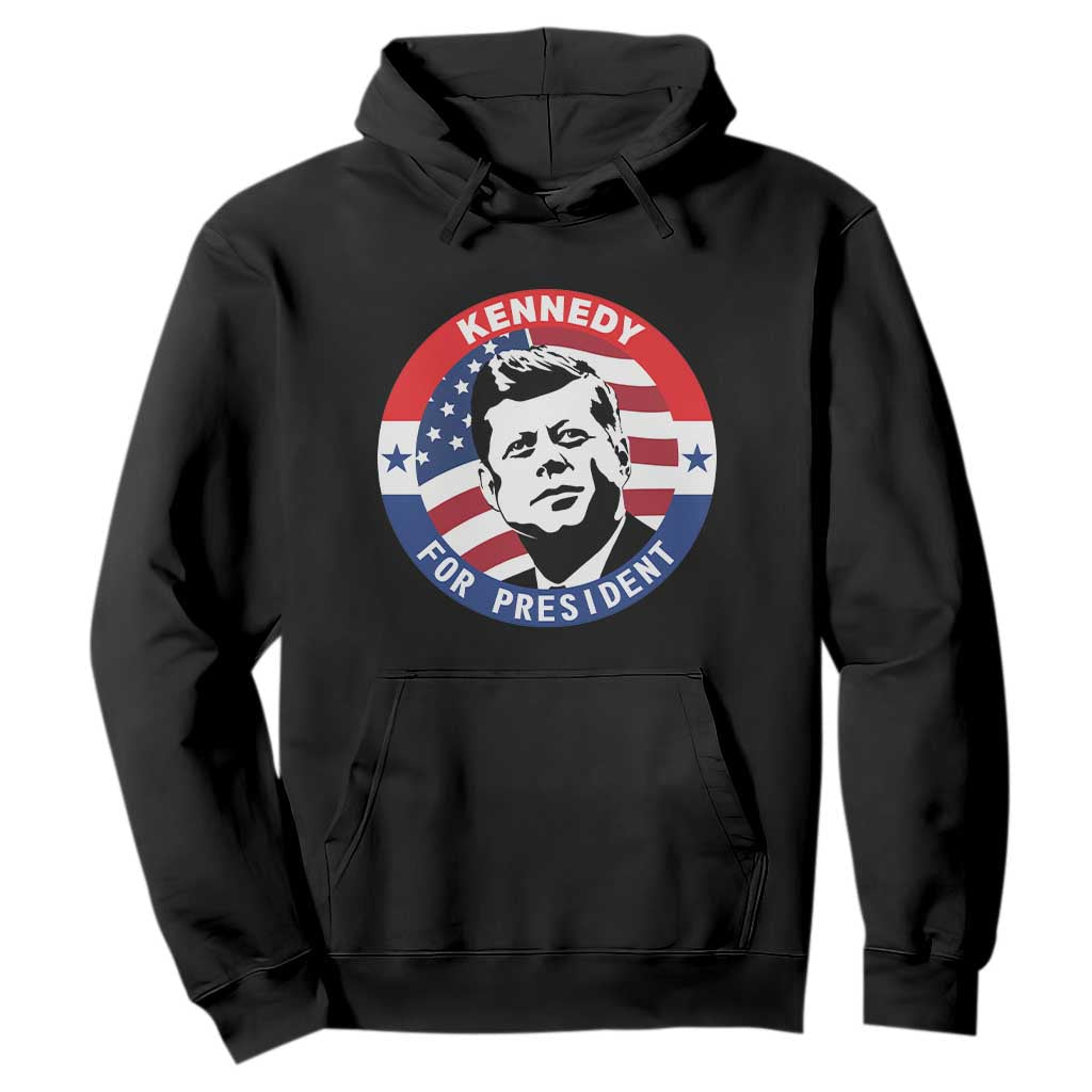 John F Kennedy US President American History Hoodie TS14 Black Print Your Wear