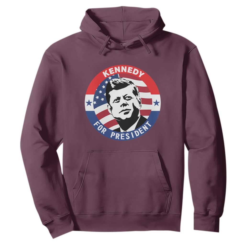 John F Kennedy US President American History Hoodie TS14 Maroon Print Your Wear