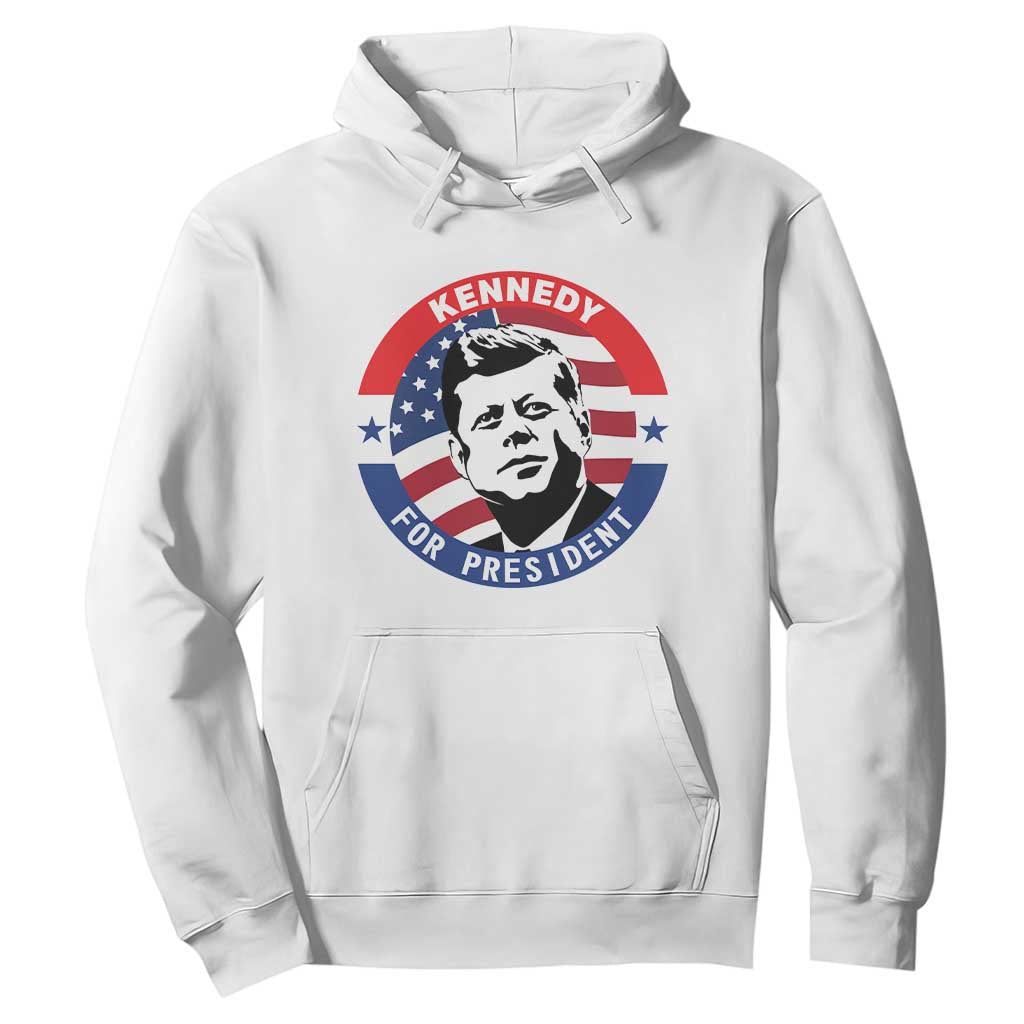 John F Kennedy US President American History Hoodie TS14 White Print Your Wear