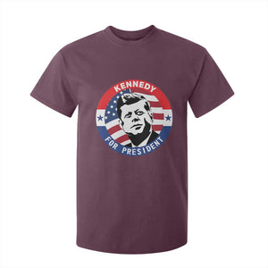John F Kennedy US President American History T Shirt For Kid TS14 Maroon Print Your Wear