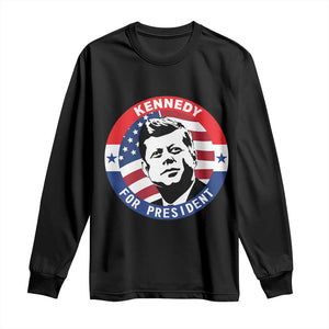John F Kennedy US President American History Long Sleeve Shirt TS14 Black Print Your Wear