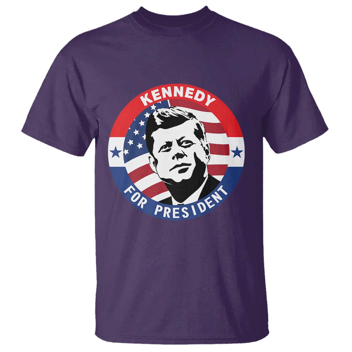 John F Kennedy US President American History T Shirt TS14 Purple Print Your Wear