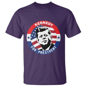 John F Kennedy US President American History T Shirt TS14 Purple Print Your Wear