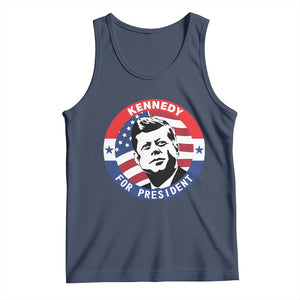 John F Kennedy US President American History Tank Top TS14 Navy Print Your Wear