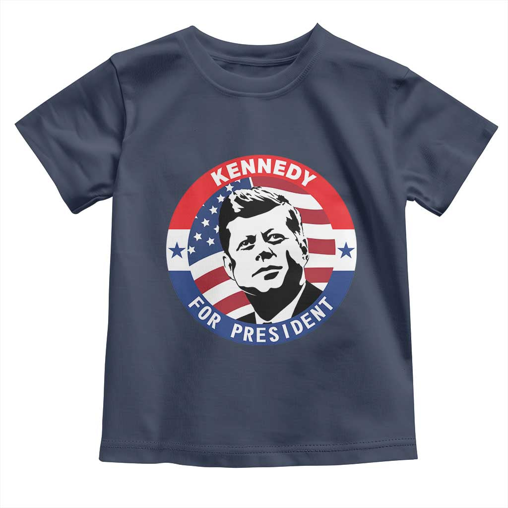 John F Kennedy US President American History Toddler T Shirt TS14 Navy Print Your Wear