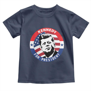 John F Kennedy US President American History Toddler T Shirt TS14 Navy Print Your Wear
