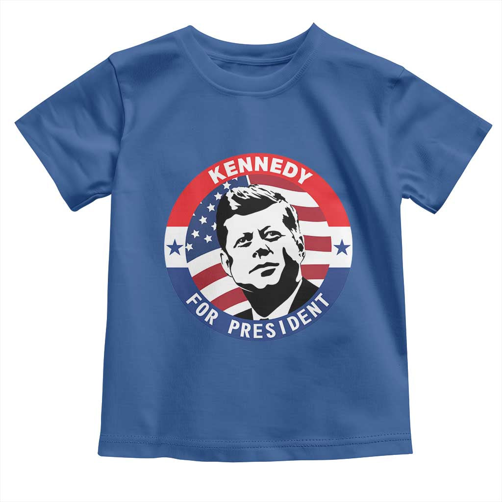John F Kennedy US President American History Toddler T Shirt TS14 Royal Blue Print Your Wear