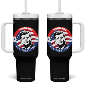 John F Kennedy US President American History Tumbler With Handle TS14 One Size: 40 oz Black Print Your Wear