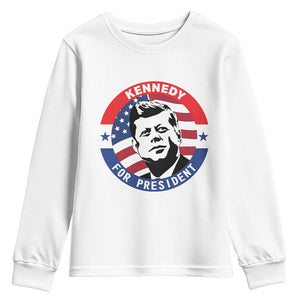 John F Kennedy US President American History Youth Sweatshirt TS14 White Print Your Wear