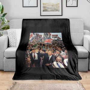 John F Kennedy American President History Throw Blanket TS14 Print Your Wear