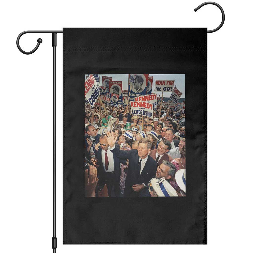 John F Kennedy American President History Garden Flag TS14 Black Print Your Wear