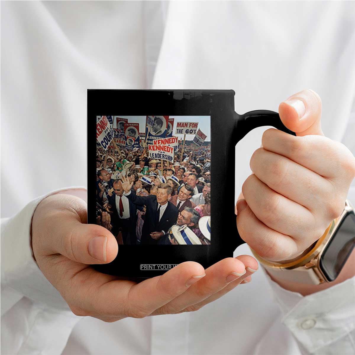 John F Kennedy American President History Coffee Mug TS14 Print Your Wear
