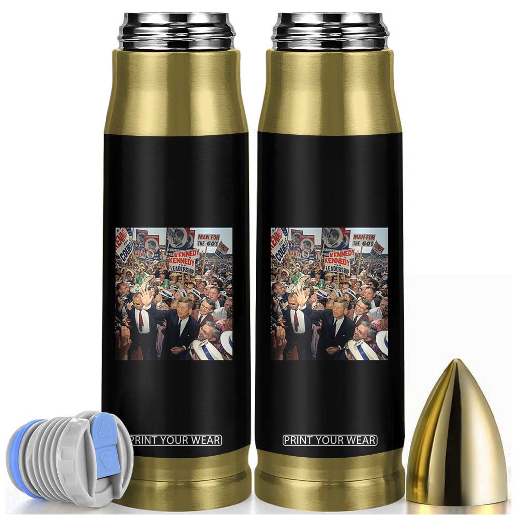 John F Kennedy American President History Bullet Tumbler TS14 Black Print Your Wear