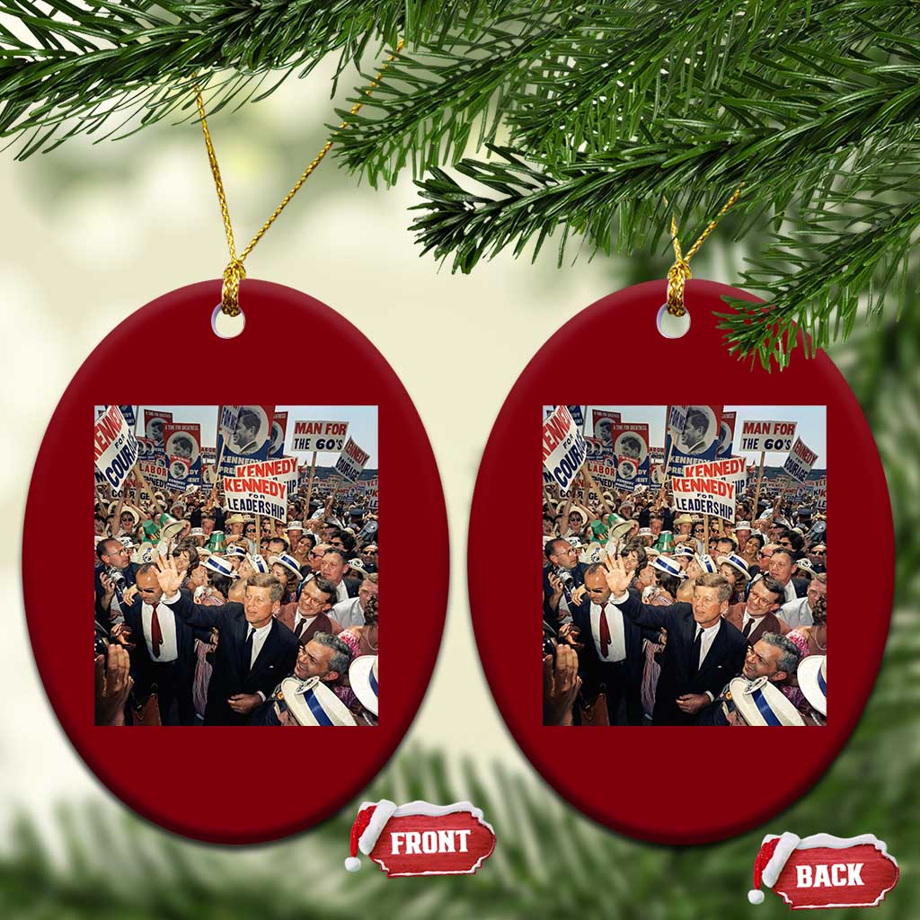 John F Kennedy American President History Ceramic Ornament TS14 Print Your Wear