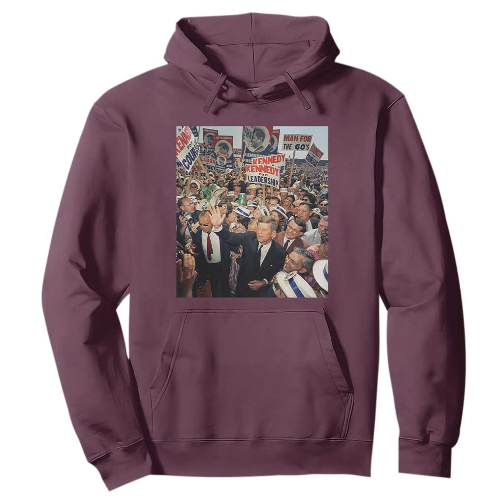John F Kennedy American President History Hoodie TS14 Maroon Print Your Wear