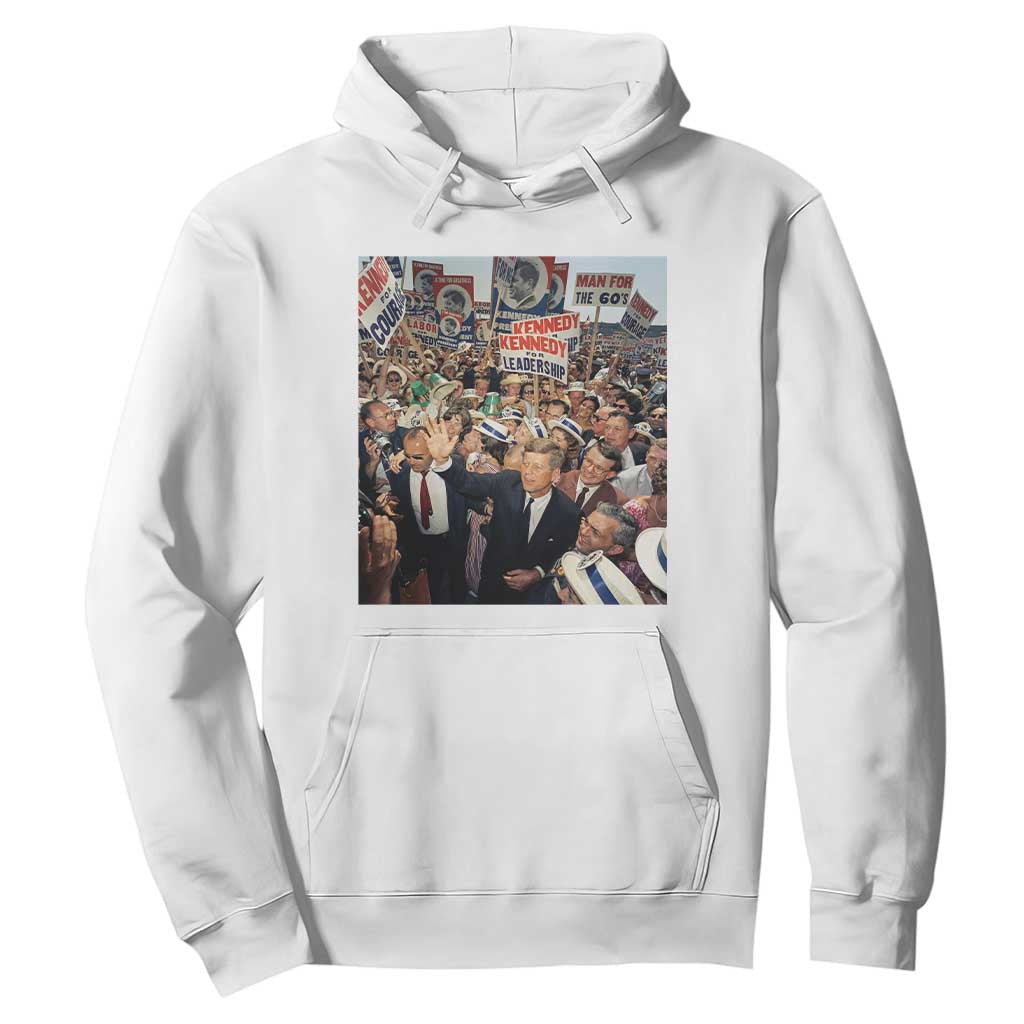 John F Kennedy American President History Hoodie TS14 White Print Your Wear
