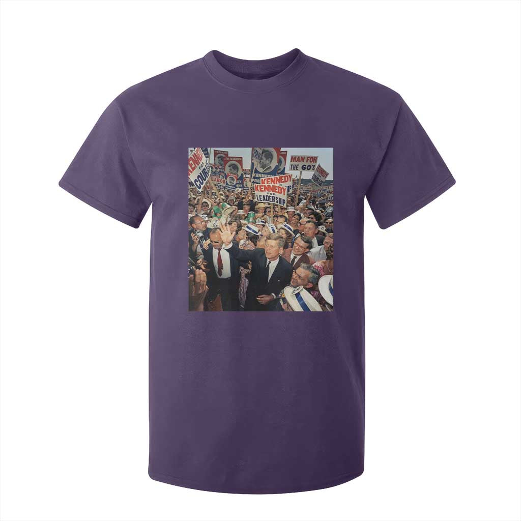 John F Kennedy American President History T Shirt For Kid TS14 Purple Print Your Wear