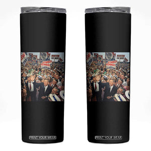 John F Kennedy American President History Skinny Tumbler TS14 Black Print Your Wear