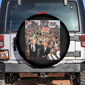 John F Kennedy American President History Spare Tire Cover TS14 No hole Black Print Your Wear