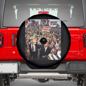 John F Kennedy American President History Spare Tire Cover TS14 Black Print Your Wear