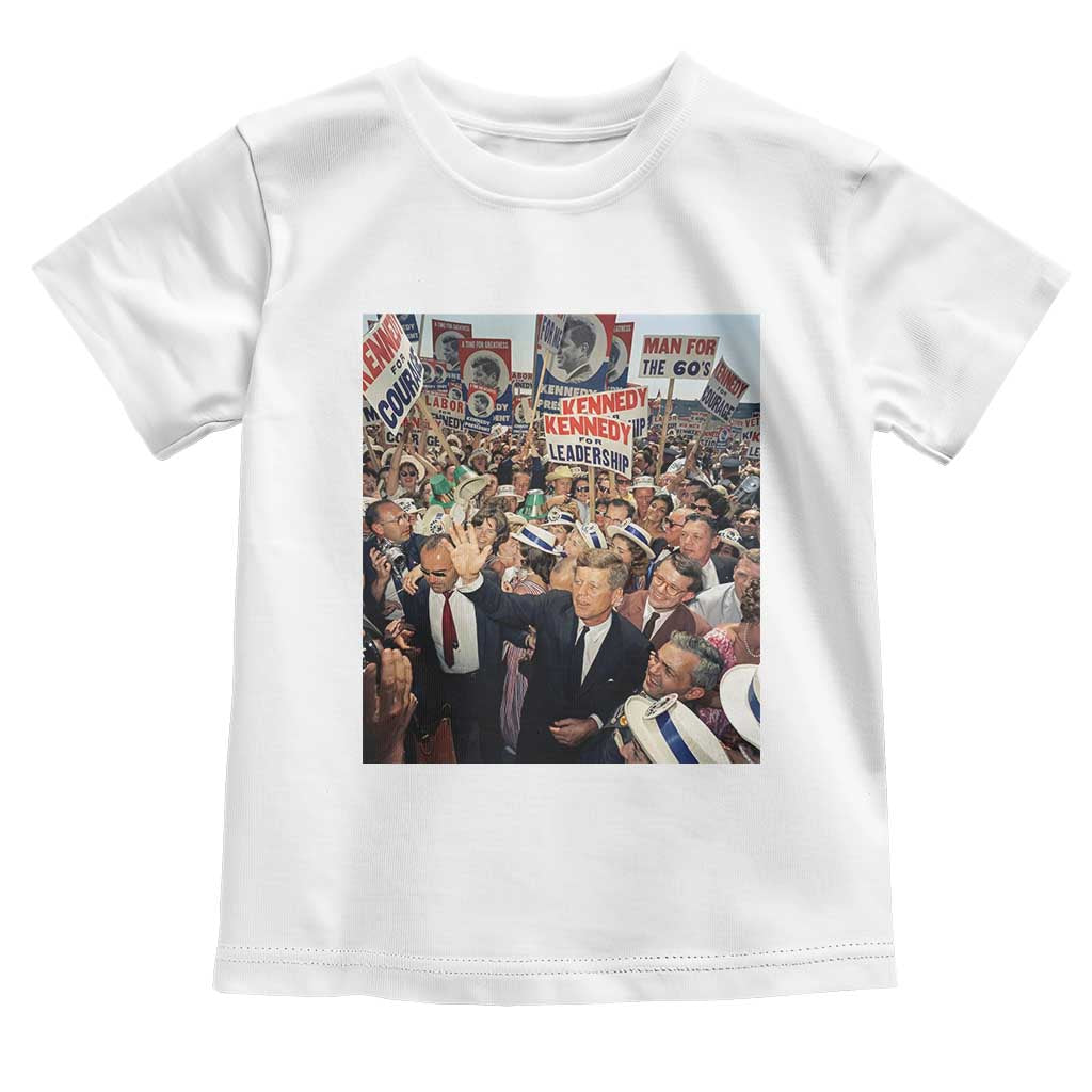 John F Kennedy American President History Toddler T Shirt TS14 White Print Your Wear