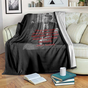 John F Kennedy Quote Throw Blanket American President History US Presidential Leader TS14 Print Your Wear