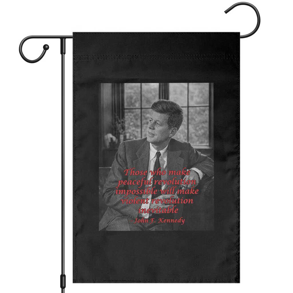 John F Kennedy Quote Garden Flag American President History US Presidential Leader TS14 Black Print Your Wear