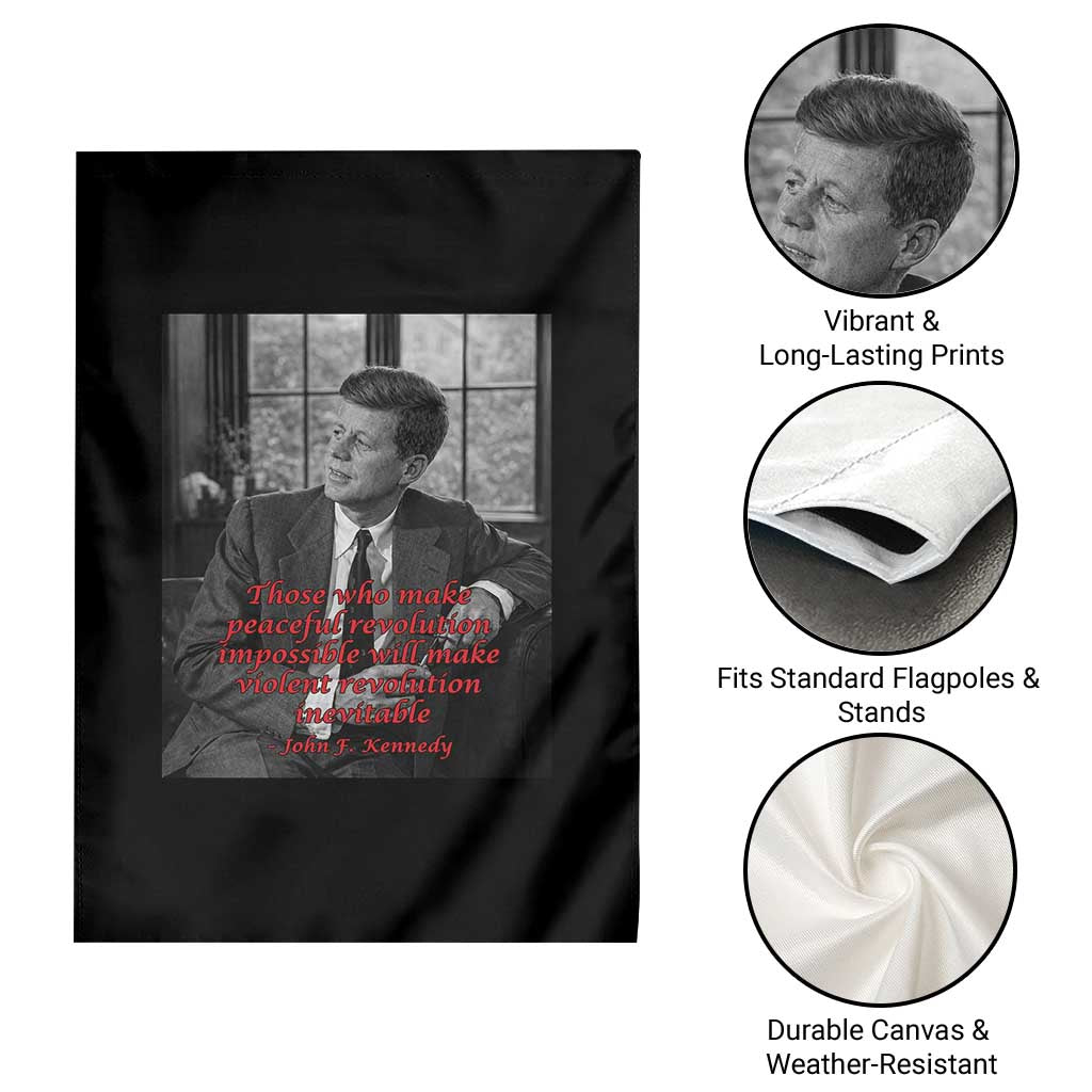 John F Kennedy Quote Garden Flag American President History US Presidential Leader TS14 Print Your Wear