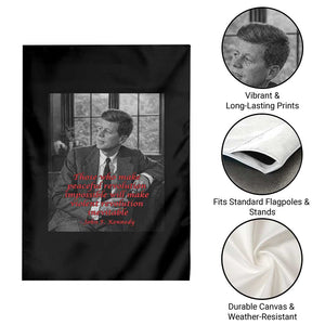 John F Kennedy Quote Garden Flag American President History US Presidential Leader TS14 Print Your Wear