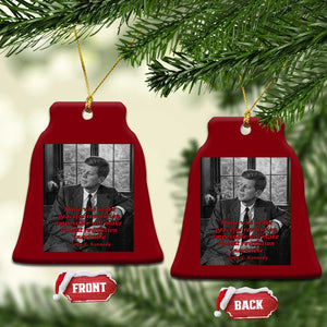John F Kennedy Quote Ceramic Ornament American President History US Presidential Leader TS14 Print Your Wear