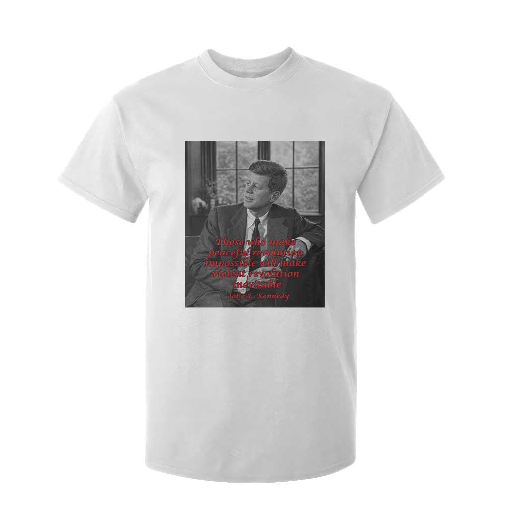 John F Kennedy Quote T Shirt For Kid American President History US Presidential Leader TS14 White Print Your Wear