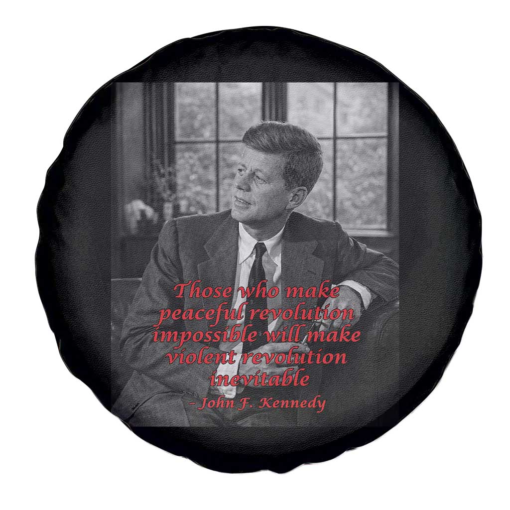 John F Kennedy Quote Spare Tire Cover American President History US Presidential Leader TS14 Print Your Wear