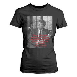 John F Kennedy Quote T Shirt For Women American President History US Presidential Leader TS14 Black Print Your Wear