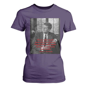 John F Kennedy Quote T Shirt For Women American President History US Presidential Leader TS14 Purple Print Your Wear