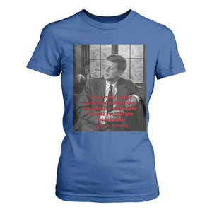 John F Kennedy Quote T Shirt For Women American President History US Presidential Leader TS14 Royal Blue Print Your Wear
