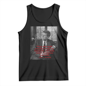 John F Kennedy Quote Tank Top American President History US Presidential Leader TS14 Black Print Your Wear
