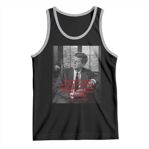John F Kennedy Quote Tank Top American President History US Presidential Leader TS14 Black Athletic Heather Print Your Wear