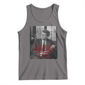 John F Kennedy Quote Tank Top American President History US Presidential Leader TS14 Deep Heather Print Your Wear