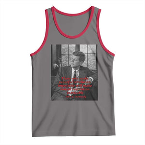 John F Kennedy Quote Tank Top American President History US Presidential Leader TS14 Deep Heather Red Print Your Wear