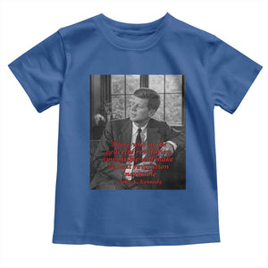 John F Kennedy Quote Toddler T Shirt American President History US Presidential Leader TS14 Royal Blue Print Your Wear