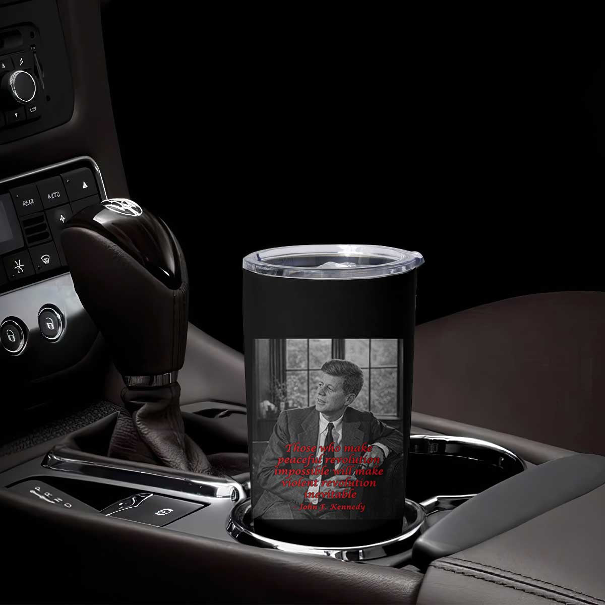 John F Kennedy Quote Tumbler Cup American President History US Presidential Leader TS14 Print Your Wear