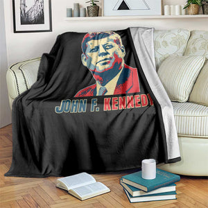John F Kennedy American Flag US President Throw Blanket TS14 Print Your Wear