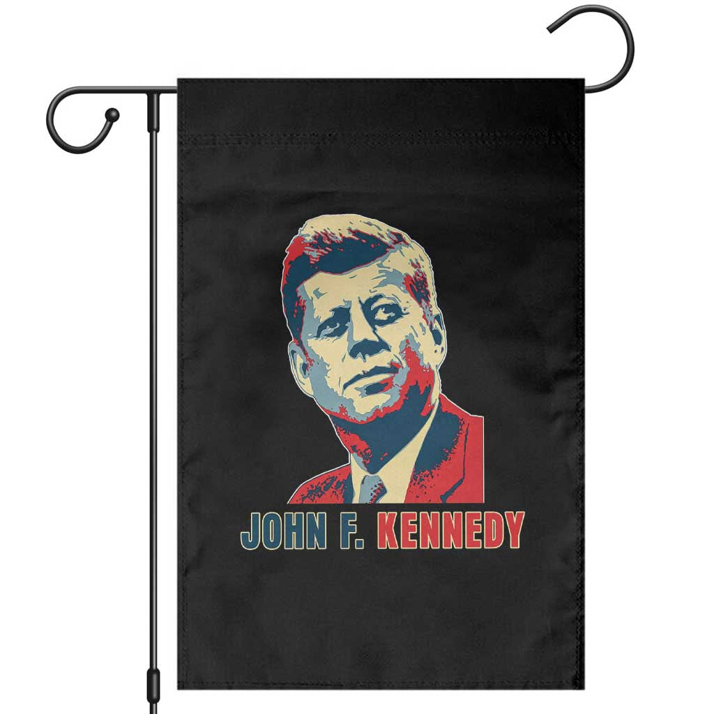John F Kennedy American Flag US President Garden Flag TS14 Black Print Your Wear