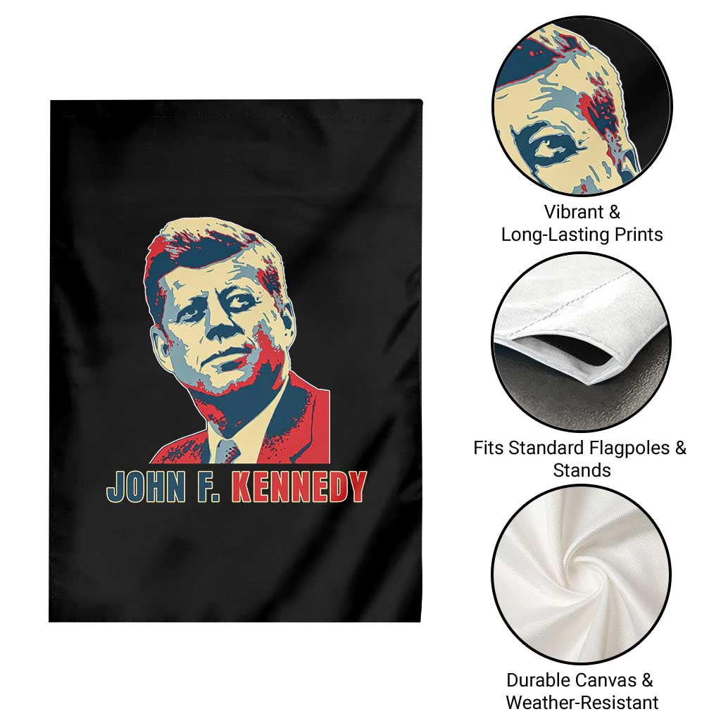 John F Kennedy American Flag US President Garden Flag TS14 Print Your Wear