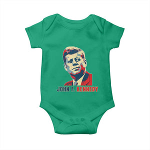 John F Kennedy American Flag US President Baby Onesie TS14 Irish Green Print Your Wear