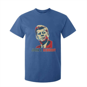 John F Kennedy American Flag US President T Shirt For Kid TS14 Royal Blue Print Your Wear
